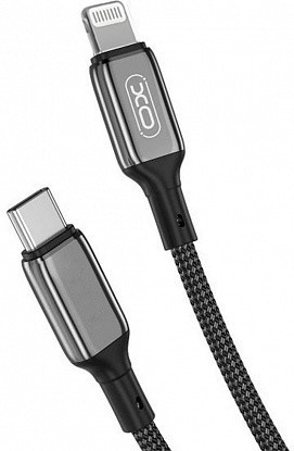 Кабель XO PD Type-C to Lightning NBQ180A 20W 1m Black