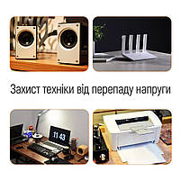 Реле напруги ColorWay (16A/3680W) 150V-210V/230V-280V DS2 White (CW-VR16-02D), фото 7