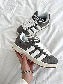 Жіночі Кросівки Adidas Campus 00s Grey White / Адідас Кампус 00 Сірі з Білим