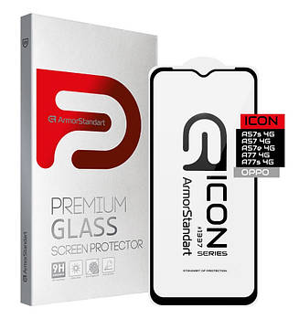Захисне скло ArmorStandart Icon для OPPO A57s 4G/A57 4G/A57e 4G/A77 4G/A77s 4G Black (ARM64763)