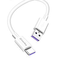 Кабель Colorway USB - Type-C (Fast Charging) 5.0А 1м білий (CW-CBUC019-WH), фото 3