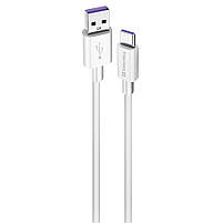 Кабель Colorway USB - Type-C (Fast Charging) 5.0А 1м білий (CW-CBUC019-WH), фото 4