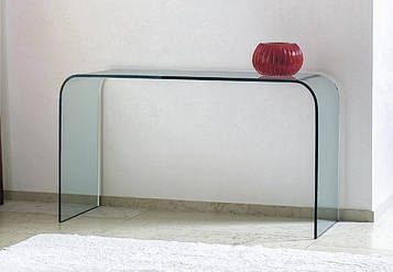 Консоль із гнутого скла