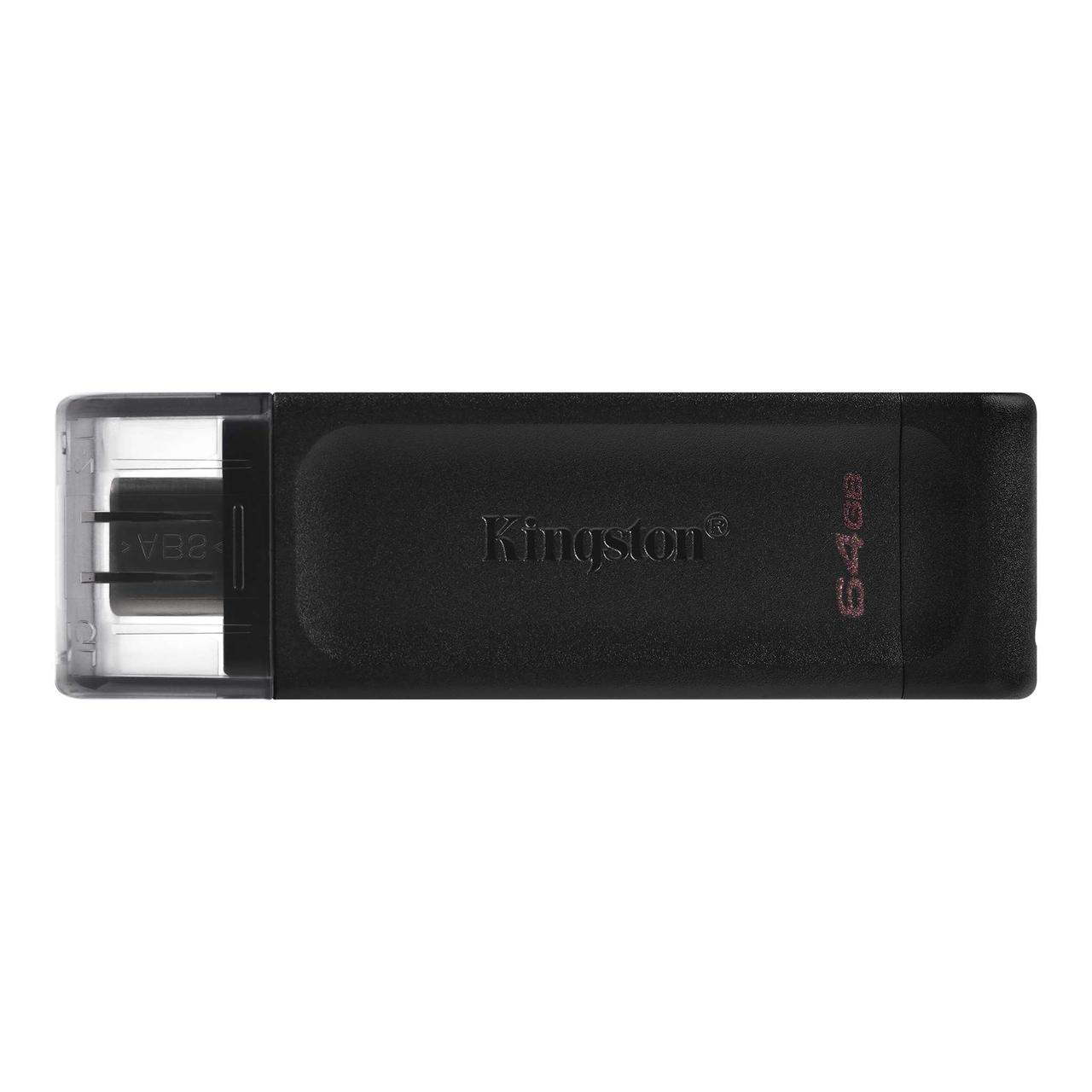 Флеш-драйв Kingston DataTraveler 70 64GB USB Type-C (DT70/64GB) Black, фото 2