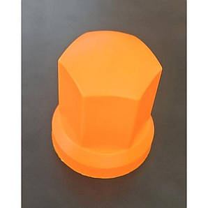 Ковпачок пластиковий на гайку 33 мм помаранчевий високий