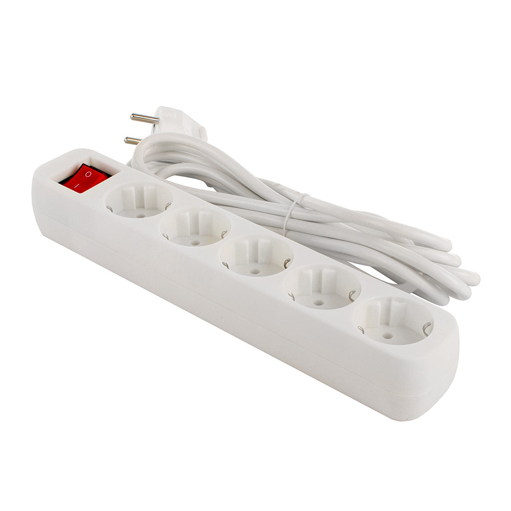 Мережевий фільтр СolorWay 5 розеток/3M White (CW-PSEA53W)