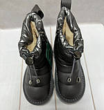 Зимові дитячі Ugg Paliament уггі екошкіра 29 18.5 см сірі, фото 3