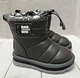 Зимові дитячі Ugg Paliament уггі екошкіра 29 18.5 см сірі, фото 5