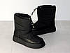Чоботи дутики на платформі зимові жіночі стильні чорного кольору 37р, фото 10