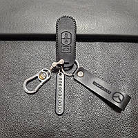Чехол на ключ Мазда (Mazda), кожаный чехол на ключ мазда
