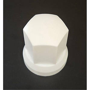 Ковпачок пластиковий на гайку колеса 32 мм білий високий Ковпачок пластиковий на гайку 32 мм