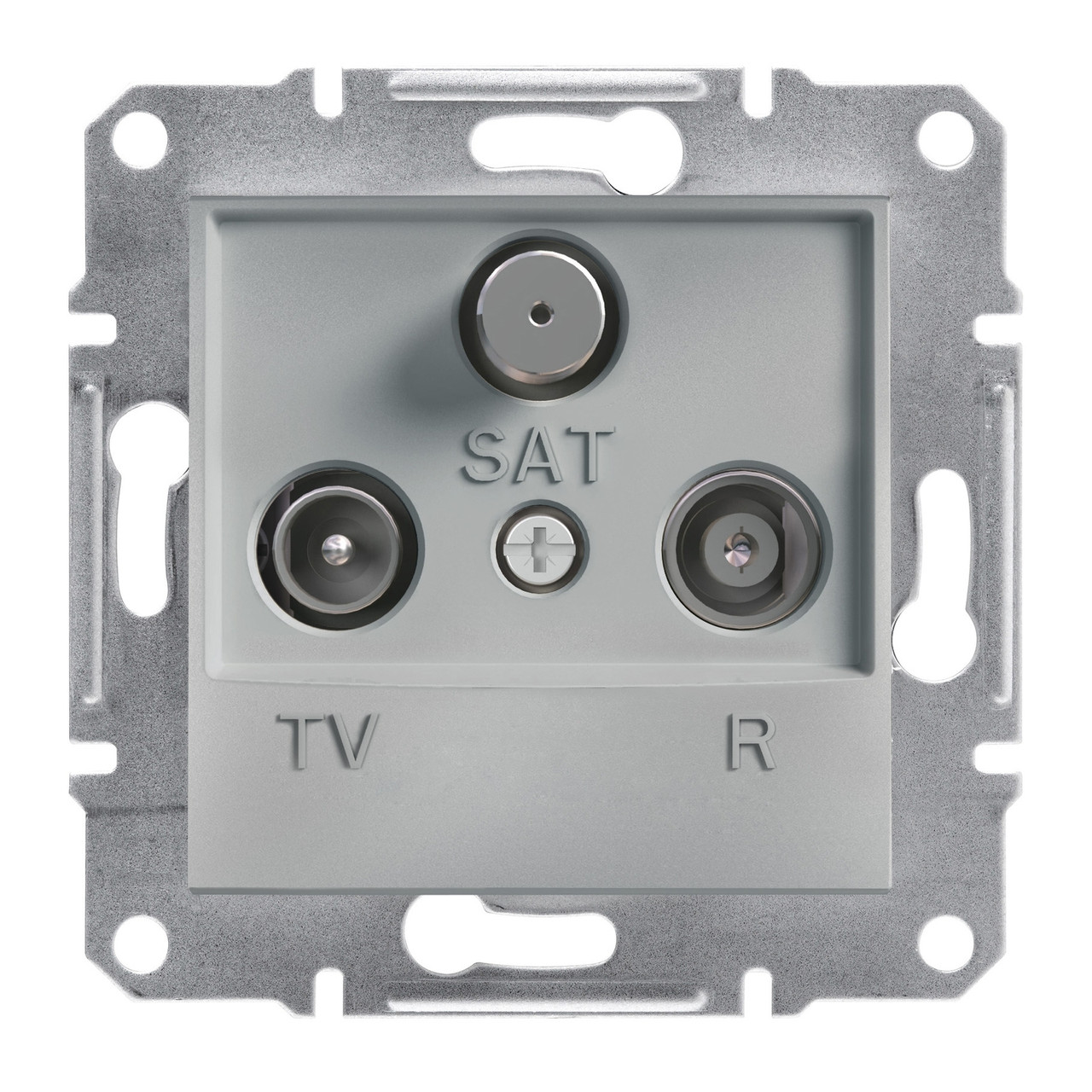 Розетка TV-R-SAT Schneider Electric Asfora прохідна алюміній 4dB EPH3500261