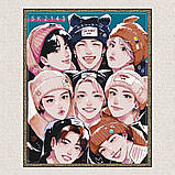 Алмазна мозаїка/вишивка K-pop, Stray Kids (стрей кідс) 40*50 см Орігамі OD 31890, фото 5