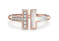 Серебряное кольцо Tiffany & Co Square Rose