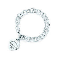 Срібний браслет Tiffany & Co Heart Tag Charm