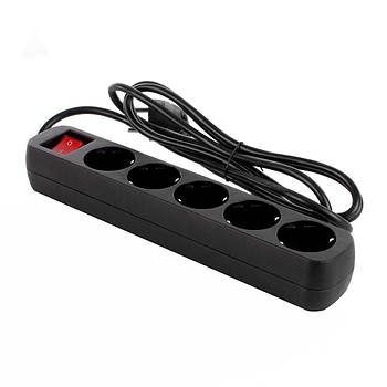 Мережевий фільтр СolorWay 5 розеток/2M Black (CW-PSEA52BK)