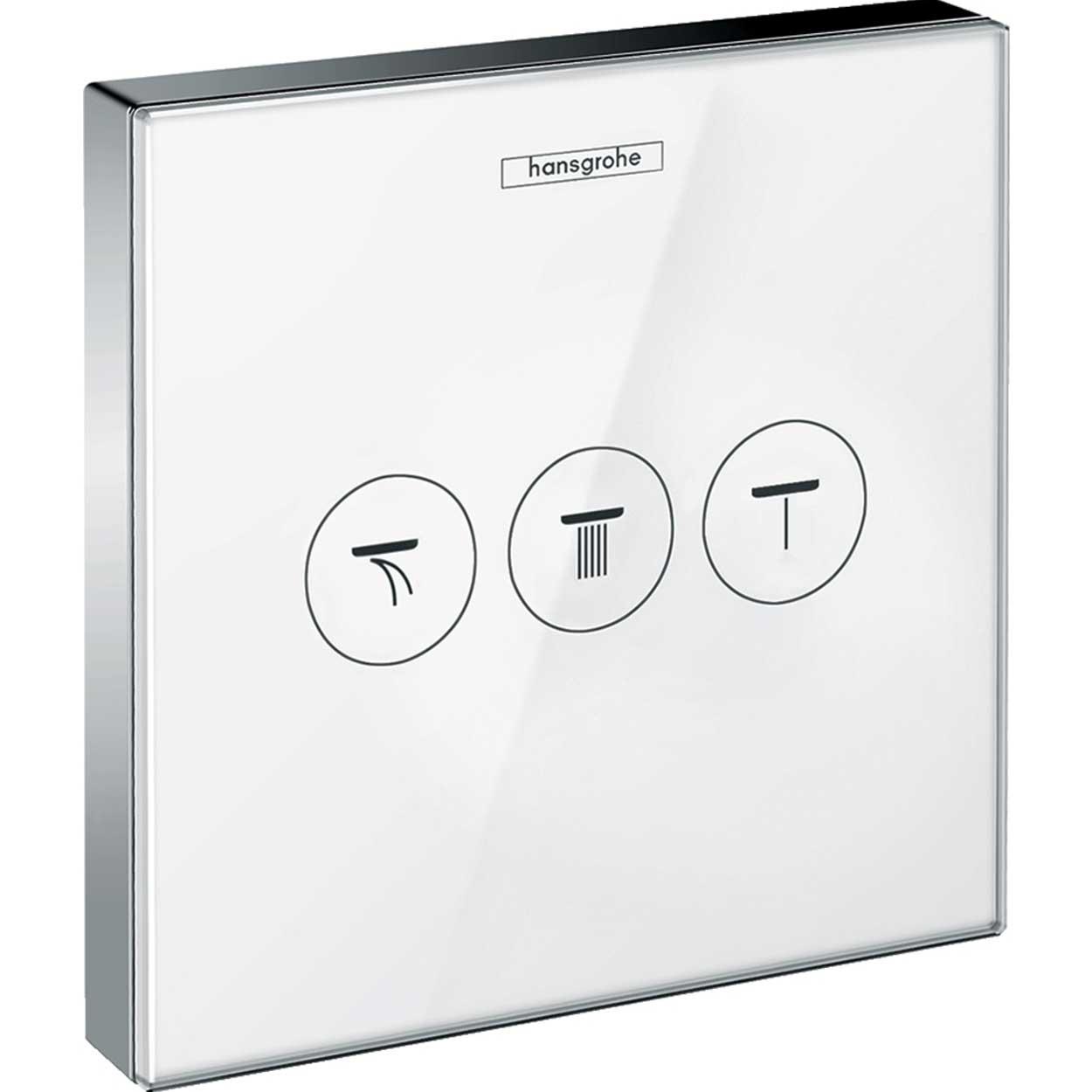 Запірний вентиль із 3 запірними клапанами Hansgrohe ShowerSelect Glass (15736400)