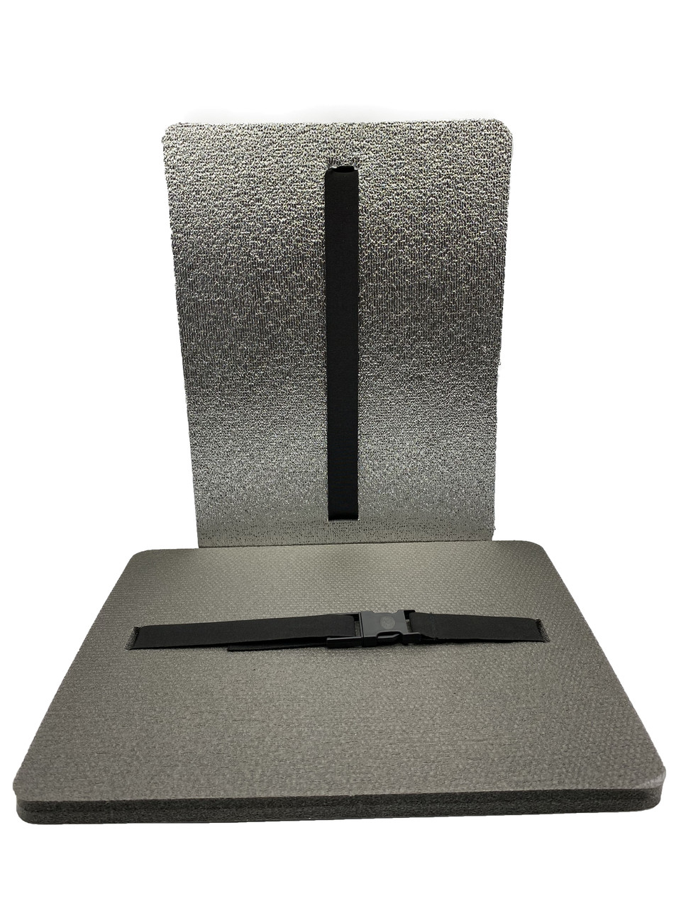 Велика, товста, фольгована каремат - сидушка туристична 400×300×20мм з фольгованою основою