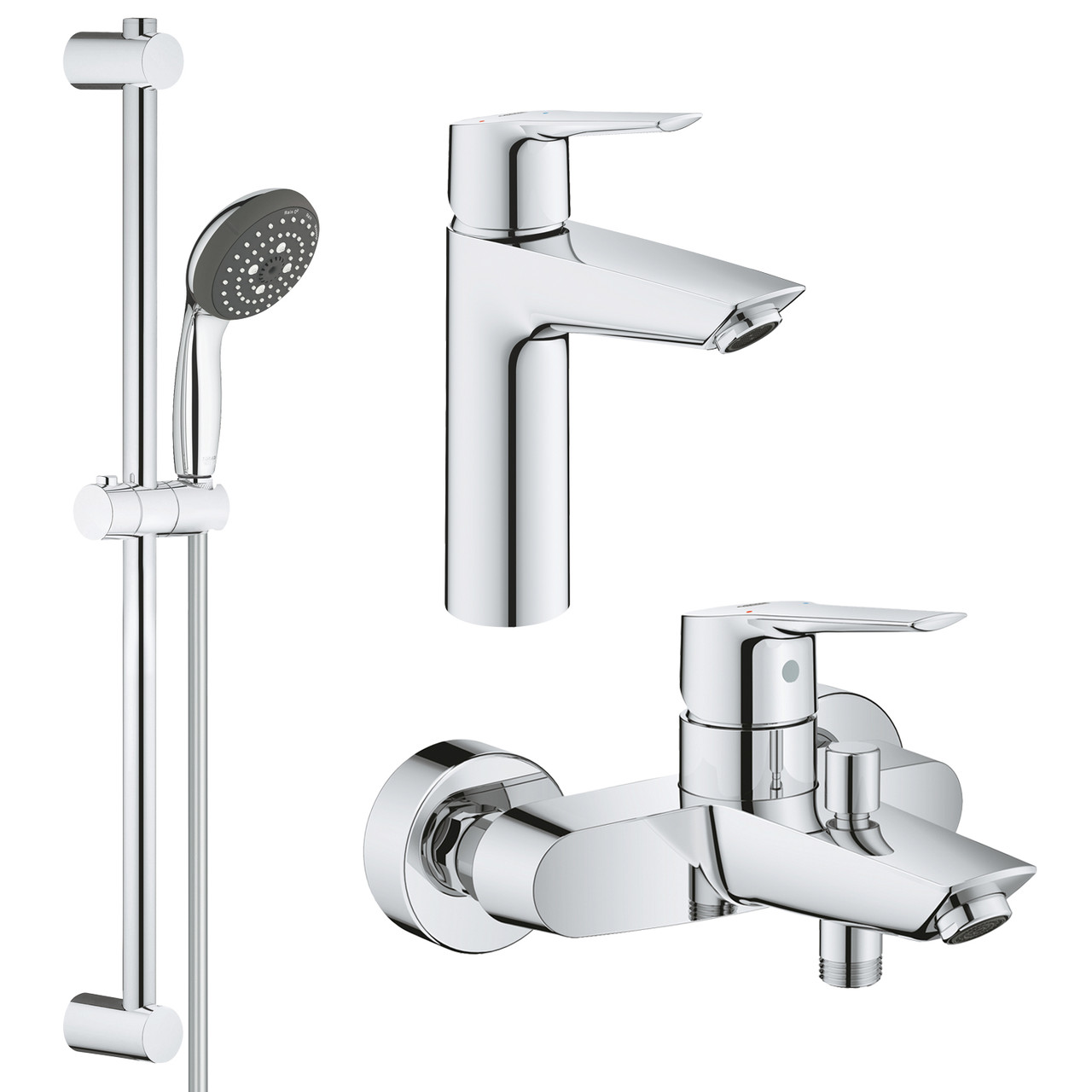 Комплект змішувачів для ванної кімнати Grohe QuickFix Start ColdStart (UA202301ME)