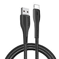 Кабель ColorWay USB - Apple Lightning (led) 2.4А 1м чорний (CW-CBUL034-BK), фото 5