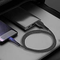 Кабель ColorWay USB - Apple Lightning (led) 2.4А 1м чорний (CW-CBUL034-BK), фото 6