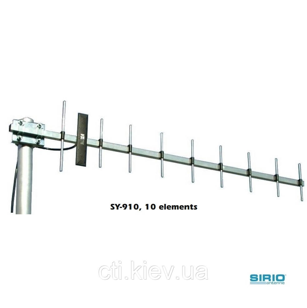 АНТЕНА НАПРАВЛЕНА SIRIO SY 910 (698-960 МГц) 15dBi 10ELEM YAGI