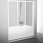 Двері для ванни Ravak 120 см AVDP3-120 білі + transparent (40VG0102Z1)