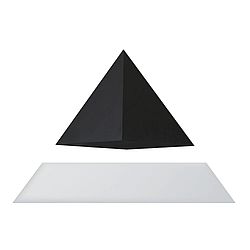 Левітуюча піраміда FLYTE, біла основа, чорна піраміда