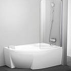 Шторка для ванни Ravak 100 см collen K1 ROSA 160/170 R білий + transparent (7QRS0100Y1)