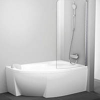 Шторка для ванны Ravak 100 см CVSK1 ROSA 160/170 R белый+transparent (7QRS0100Y1)