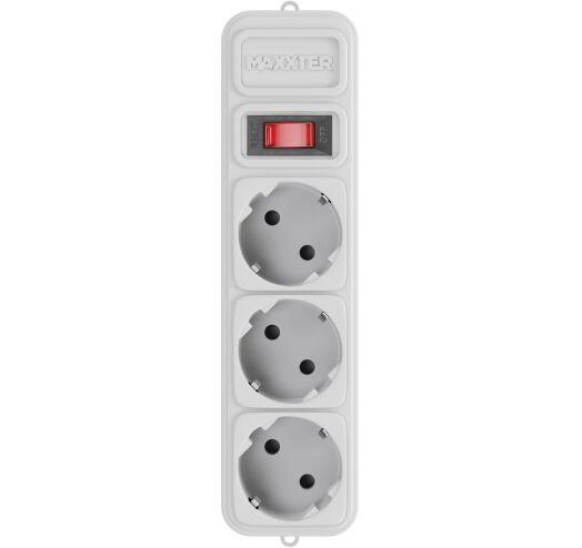 Мережевий фільтр Maxxter SPM3-G-10G, сірий, 3 м кабель, 3 розетки