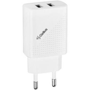 Зарядний пристрій Gelius Pro Vogue GP-HC011 2USB 2.4A White