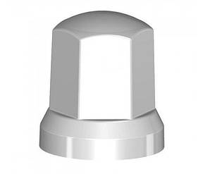 Ковпачок пластиковий на гайку 33 мм сірий високий