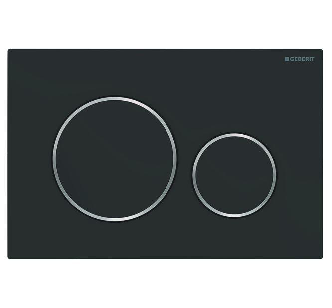 Клавіша змиву Geberit Sigma 20 чорна матова (115.882.14.1)