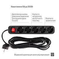 Мережевий фільтр СolorWay 5 розеток/5M Black (CW-PSEA55BK), фото 6