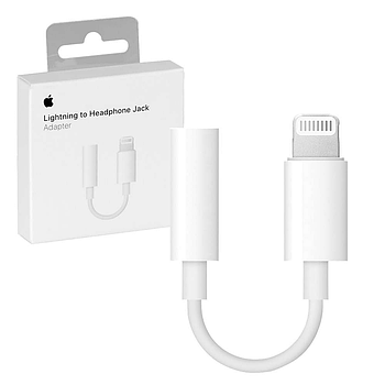 Адаптер Apple Lightning to 3.5 mm Headphone Jack (білий) (MM62ZM)
