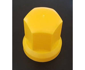 Ковпачок пластиковий на гайку 33 мм жовтий високий, 5 грн. від 100 штук. 11474