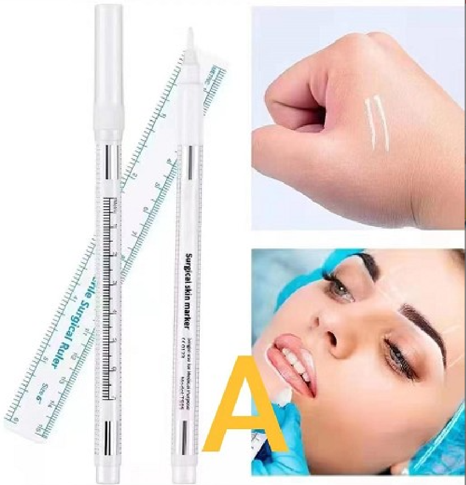 Маркер білий для резметки брів, для майстра бровіста.