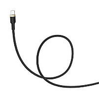 Кабель ColorWay USB - Type-C (spiral) 2.4А 35-150см чорний (CW-CBUC051-BK), фото 3
