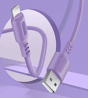 Кабель Colorway USB - Apple Lightning 2.4а 1м Violet (CW-CBUL044-PU), фото 4