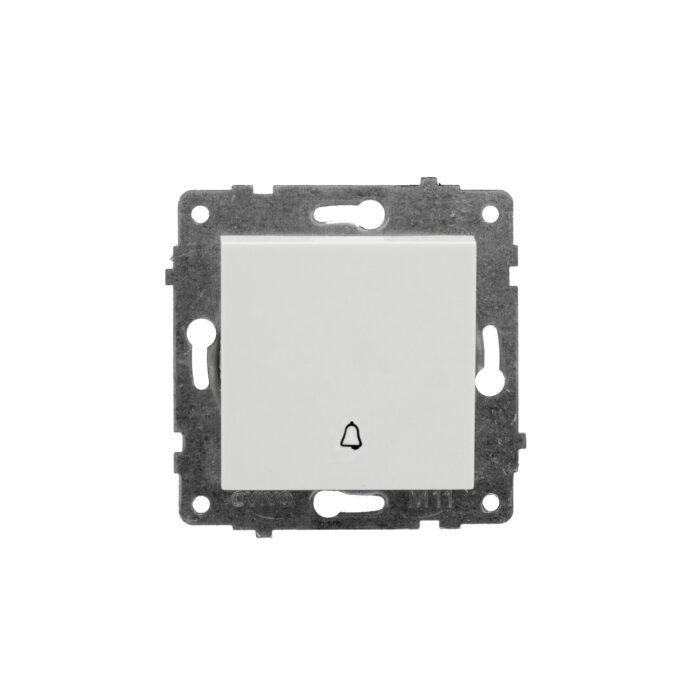 Механізм кнопки дзвінка білий GRANO, фото 1