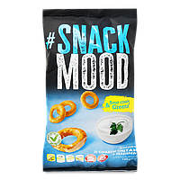 Кукурудзяні пал Snack Mood 140 г Фігурні вироби зі смаком сметани з зеленню