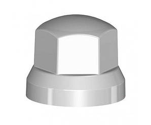 Ковпачок пластиковий на гайку низький 32 мм сірий