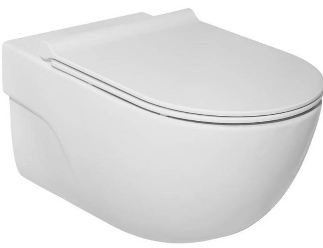 Унитаз подвесной Roca Meridian Rimless c крышкой Slim Soft-Close ...