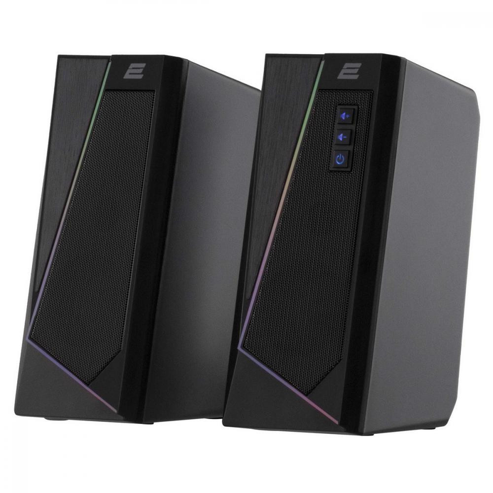 Акустика 2E PCS233 RGB 2.0 USB Black (2E-PCS233BK)