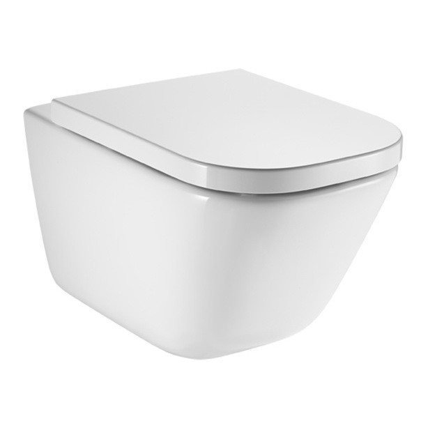 Унітаз підвісний Roca GAP Clean Rim з кришкою Soft-Close (A34H47C000)