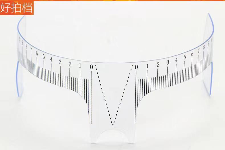 Лінійка для розмітки брів, багаторазова, розмічальна., фото 1