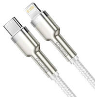 Кабель Baseus PD Type-C to Lightning Cafule Metal 20W/1m White, фото 3