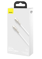 Кабель Baseus PD Type-C to Lightning Cafule Metal 20W/1m White, фото 4
