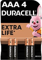 Батарейка Duracell LR03 MN2400 AAA 1x4 шт. блистер